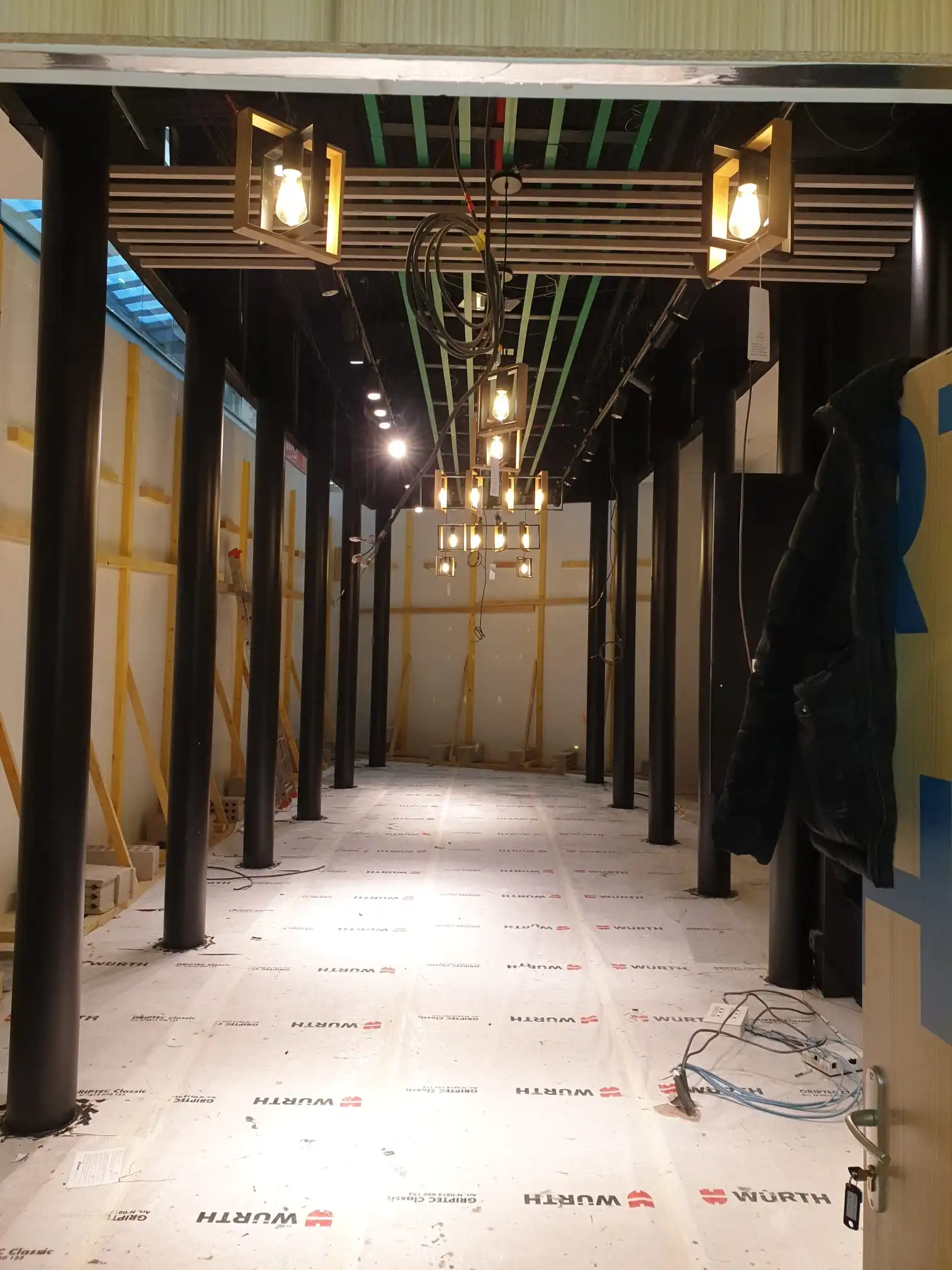Éclairage intérieur du kiosque Happesmoke